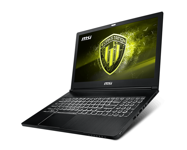 MSI Workstation WS63 8SK Intel&#174; Core™ i7 _8850H _32GB _256GB SSD PCIe _1TB _Quadro&#174; P3200 with 6GB GDDR5 _Win 10 _Full HD IPS _LED KEY